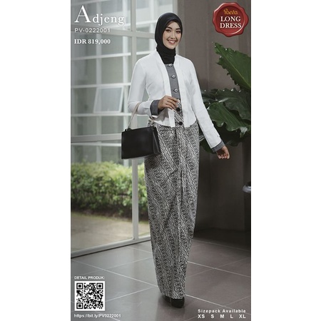 Poeva PV-0222001 PALCHRITUDE Gamis Kebaya Kartini By Tuneeca Diskon Sale Promo