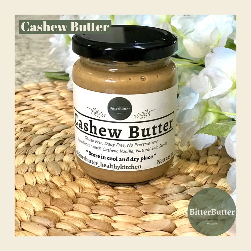 

Natural Cashew Butter 225 gram, Selai Kacang Mede Asli.