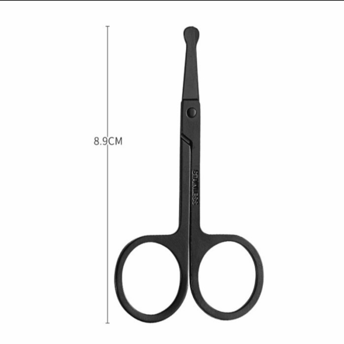 GROSIR - Gunting Bulu Hidung Ujung Tumpul Stainless Steel Nose Hair Scissors