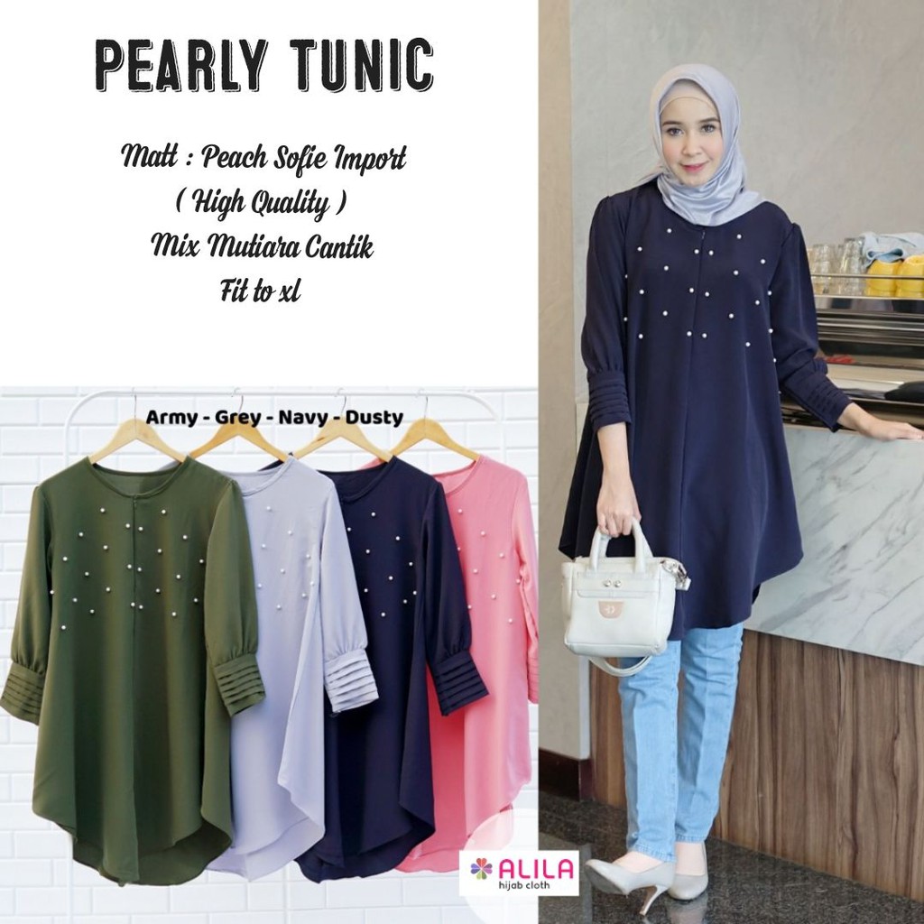 Pearly Tunik matt peach sofie import fit xl