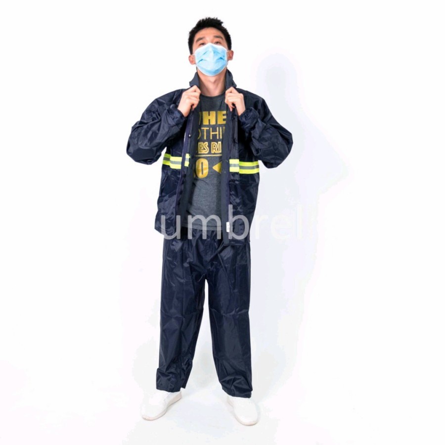 Jas Hujan Setelan Dewasa RAINCOAT Bahan Parasut