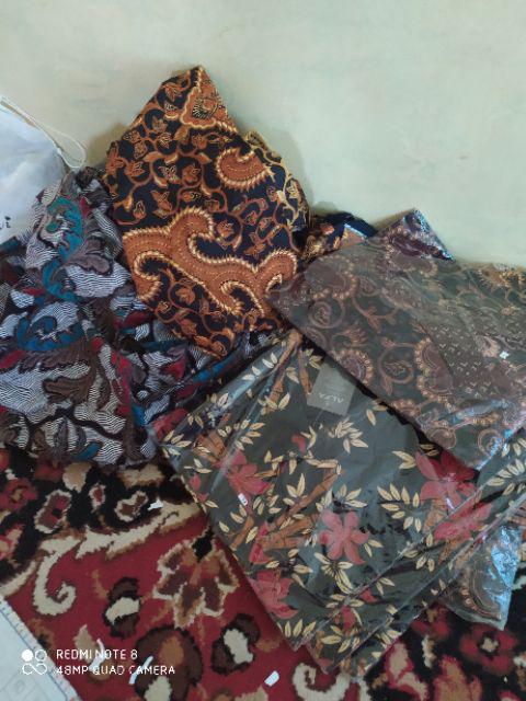 Bswart Batik Hrb026 Kenongo Hem Pendek Padi Pekalongan M L Xl Batik Pria Murah Modern Grosir