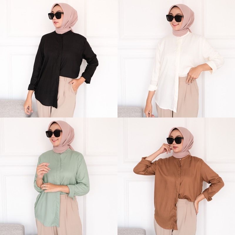 KEMEJA | KEMEJA WANITA | KEMEJA RAYON | ATASAN WANITA | KEMEJA POLOS