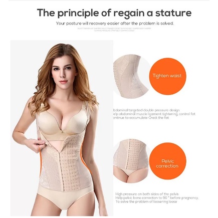 Body Shaper Korset Pelangsing Perut wanita Import Real Pict Korset Vesh Shape Up