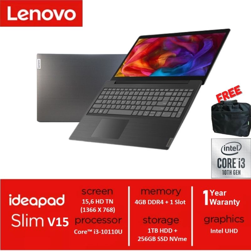 Jual Laptop Lenovo V15-G1 15IML Core I3-10110U Ram 4gb SSD 256gb 1TB ...