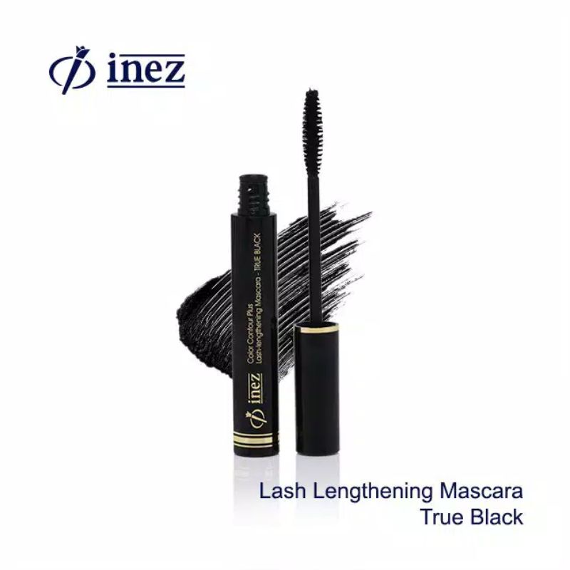 INEZ Color Contour Plus Lash Lengthening Mascara - True Black Maskara