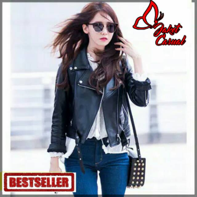 JAKET YOONA SNSD / JAKET KULIT SINTETIS YOONA