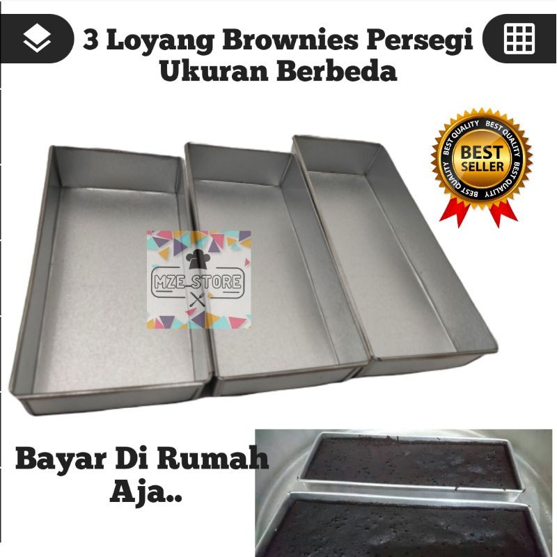 LOYANG CETAKAN BROWNIES 3 UKURAN