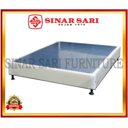 Sinar Sari - Divan Bawahan Alas Kasur Tanpa Sandaran Full Rangka Warna Cream & Hitam