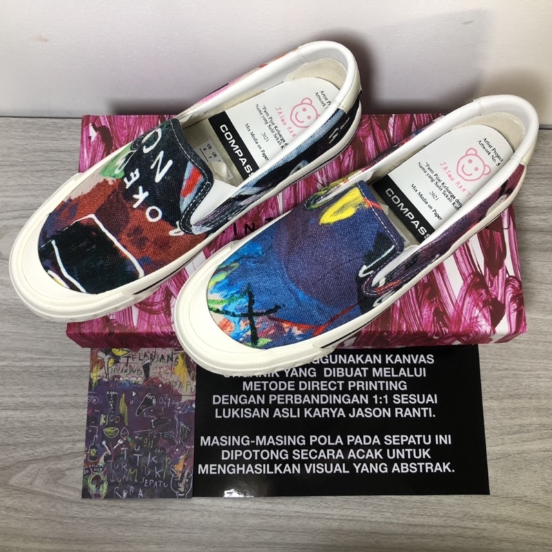 Sepatu Compass x Jason Ranti - Artwork 5 size 40