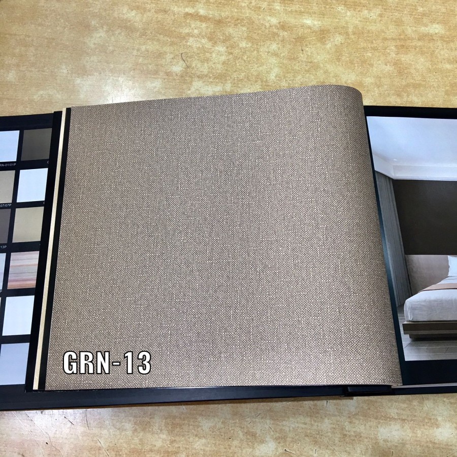 WALLPAPER DINDING POLOS COKLAT CAT TEMBOK SIMPLE GRANDE