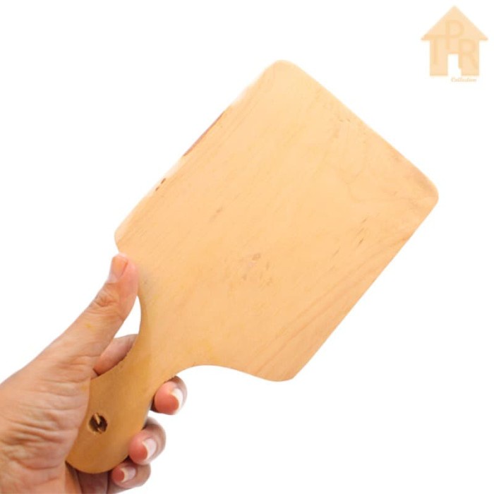Talenan Kayu Pinus Gagang Bulat - P23