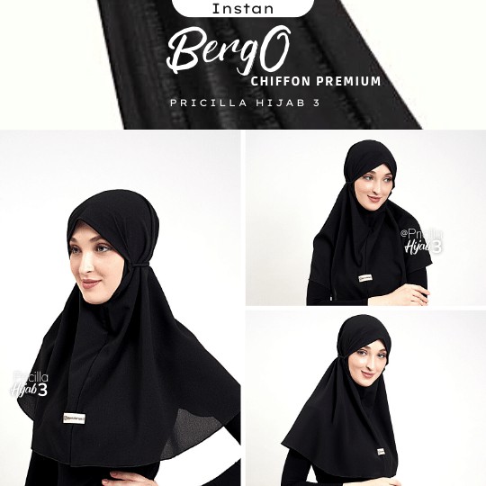 Hijab Instan BergO Chiffon Premium
