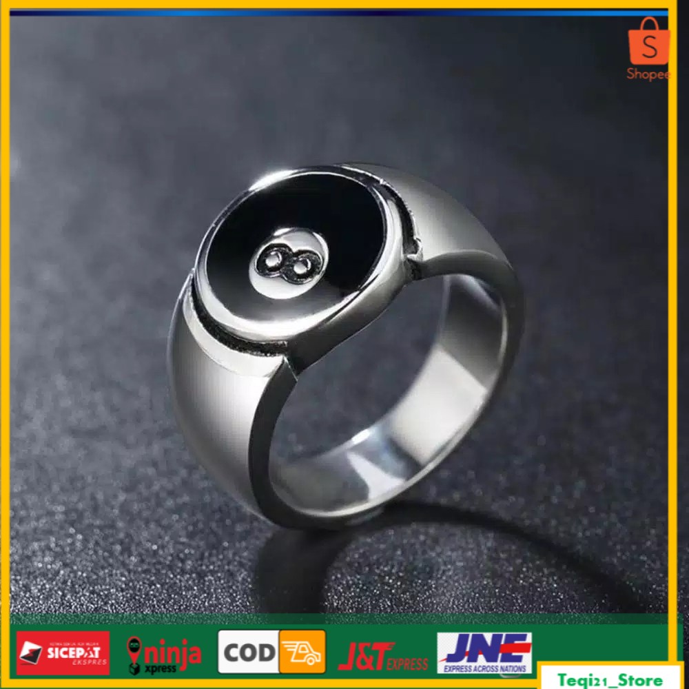 CINCIN BATU HITAM RING SILVER