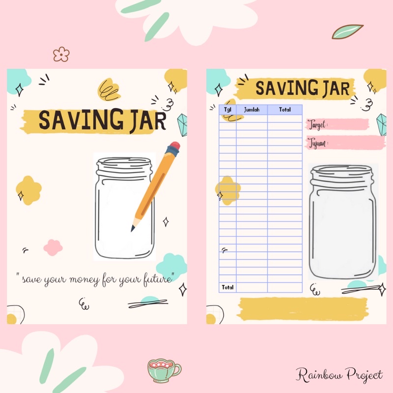 Loose Leaf Budgeting Keuangan Binder A5 Tabungan Target Catatan Keuangan Akuntansi Saving Jar Tantangan Menabung Kaleng Jurnal Journaling Daily Financial Planner Daily Activity-1