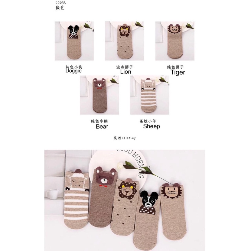 Kaos Kaki Socks Wanita Karakter Motif Cute Lucu Unik Import SHC18