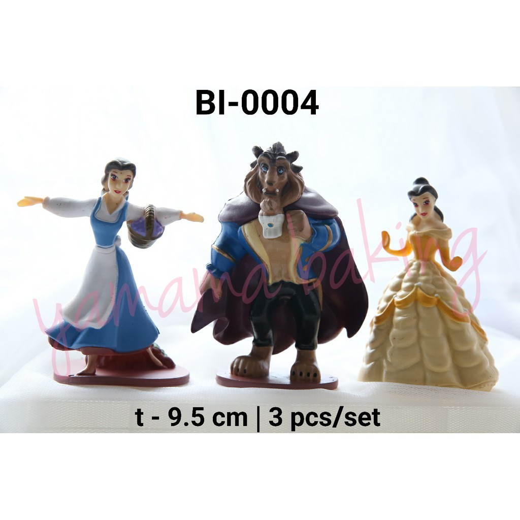 BI-0004 Topper figurine mainan beauty and the beast princess belle