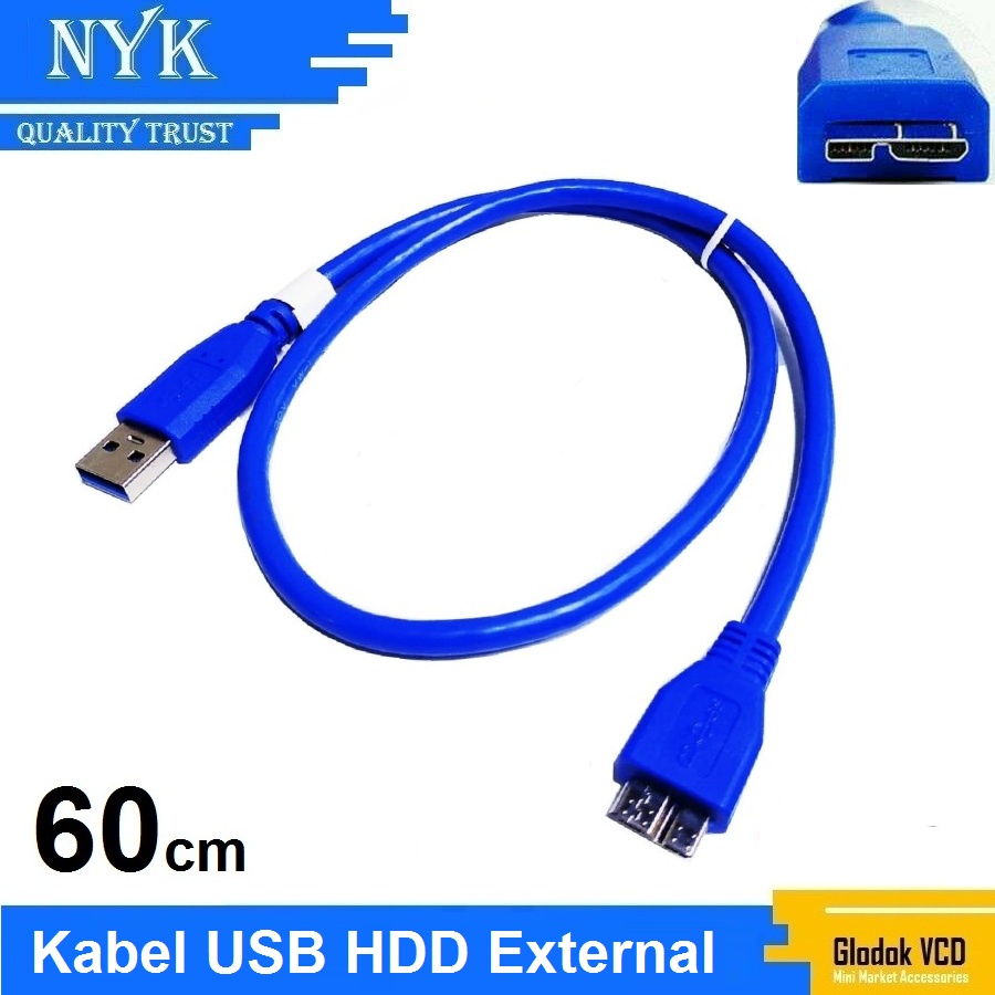 NYK Kabel HDD Hard disk External USB 3.0 to Micro B