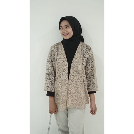 OUTER BRUKAT BROKAT PENDEK OUTER KONDANGAN BY TRUEFY