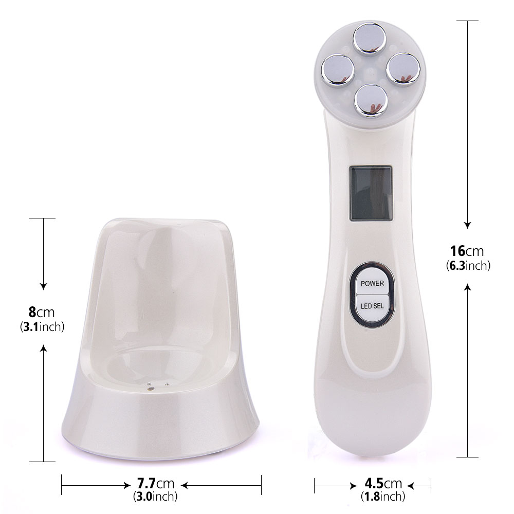 5 In1 RF EMS Penghilang Kerut Mesin Pengencang Kulit Frekuensi Radio LED Beauty Face Mesotherapy