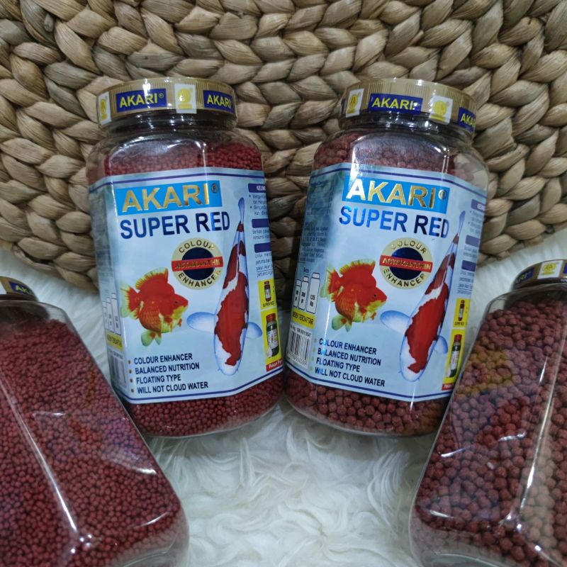 Akari Super Red Koi 300gr. Pakan Ikan Hias, Ikan Koi, Ikan Koki