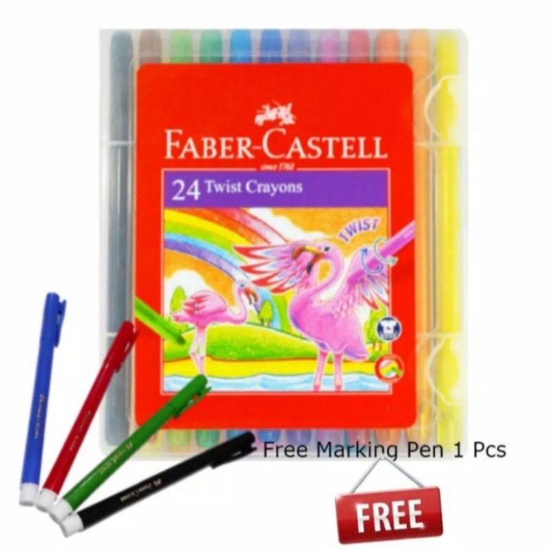 

Crayon Putar Faber-Castell 24 Warna / Twist Crayon 24