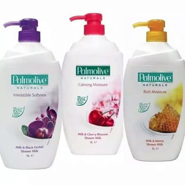 Palmolive Naturals Honey / Orchid / Cherry Blossom Shower Milk - Sabun Mandi 1L