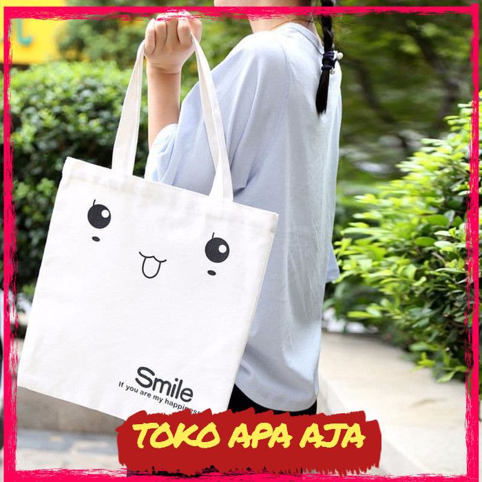 Tas Tenteng Kanvas Imut Tas Tas Kanvas Kanvas Tas Tenteng Kantong Tas Belanja Kantong Belanja A643