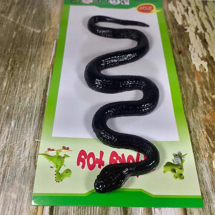 Mainan anak Hewan Reptil ular satuan  / Mainan ular karet Snake /Mengenal aneka macam ular