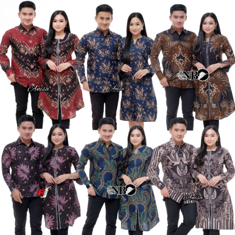 BATIK COUPLE MODERN SARIMBIT BATIK COUPLE GAMIS BATIK COUPEL COPLE COPEL PASANGAN MAURA COUPLE
