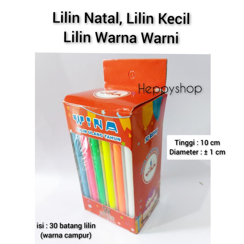 Lilin Natal, Lilin Kecil, Lilin Warna Warni