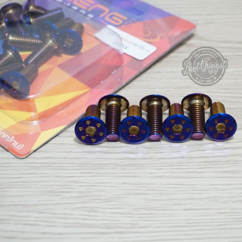 baut probolt disc disk cakram blue flat bintik heng honda yamaha original thailand