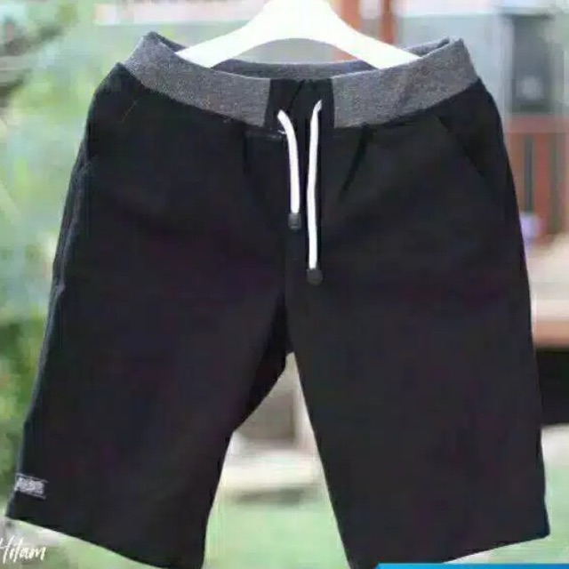 Celana pendek CHINO pria polos / celana santai pria / celana hitam / celana pendek pria