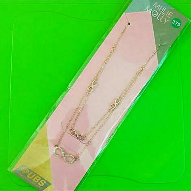 Kalung double layer infinity kadar 375 UBS