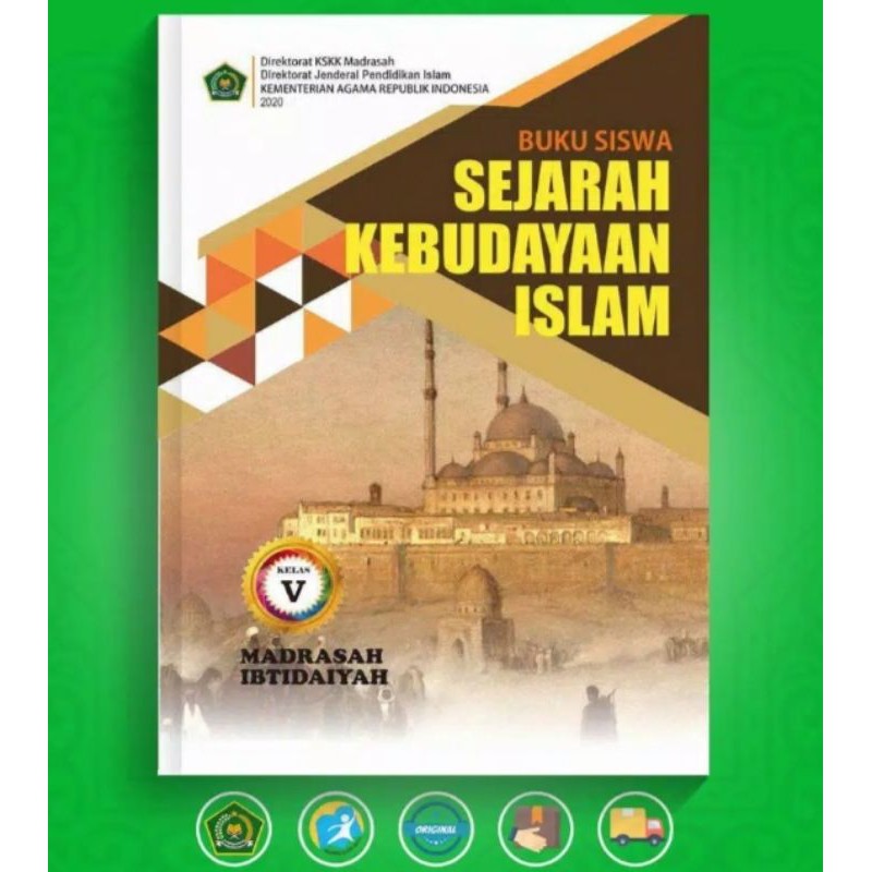 ORI buku teks siswa sejarah kebudayaan Islam K13 Depag kelas 5 edisi revisi terbaru