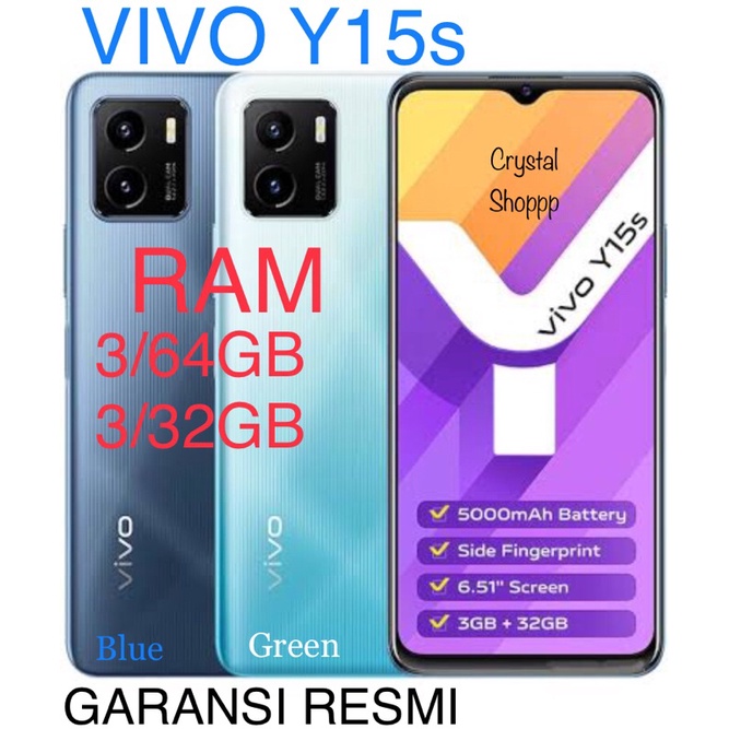 VIVO Y15S RAM 3/64GB &amp; 3/32GB BARU GARANSIN RESMI SE’INDONESIA