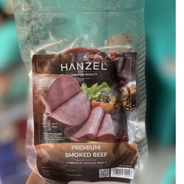 

PREMIUM Smoked Beef 200gr 10s HANZEL daging sapi asap