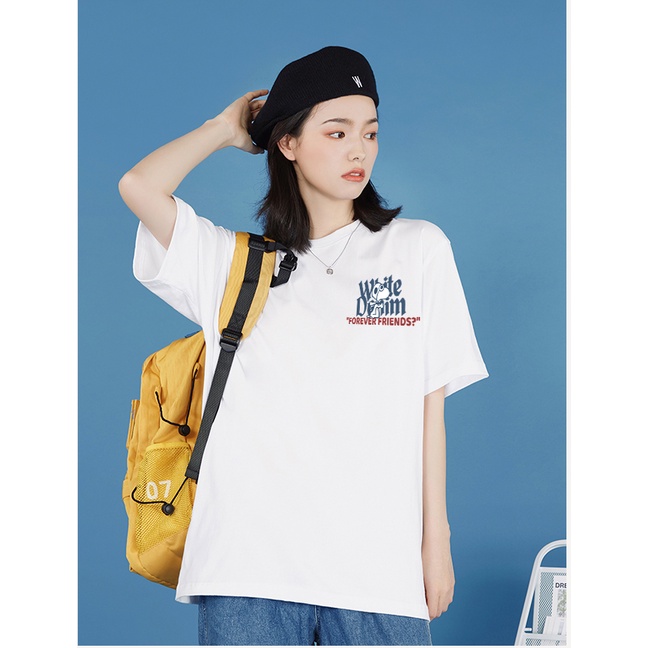 Import Premium Kaos Wanita / Bergaya Print Kerah Bulat T-shirt Tee / Baju Oversize Wanita Murah