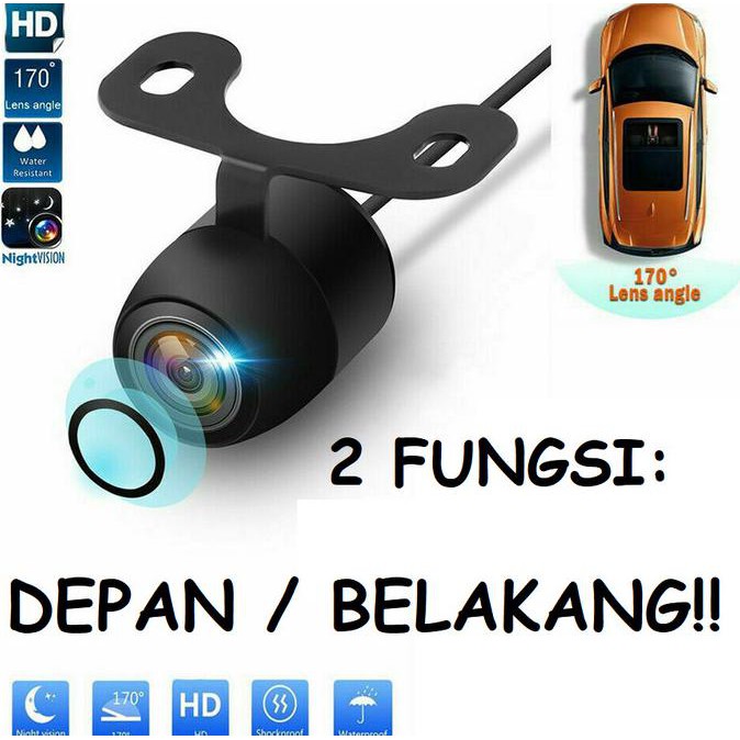 BISA COD KAMERA MUNDUR MOBIL BULAT UNIVERSAL - CCD DAN INFRARED