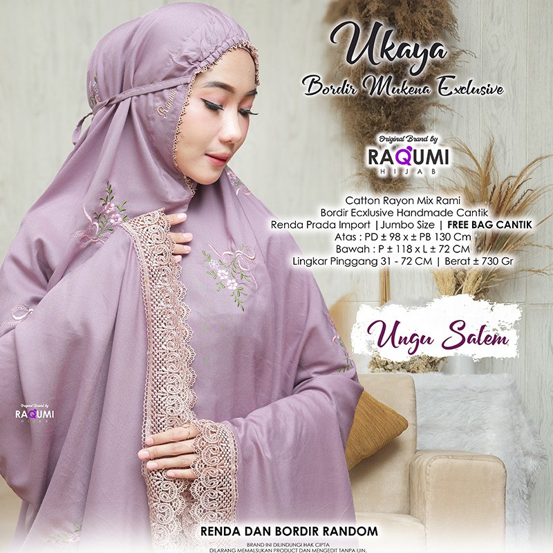 [ Original Raqumi ] Ukaya Bordir Mukena Exclusive