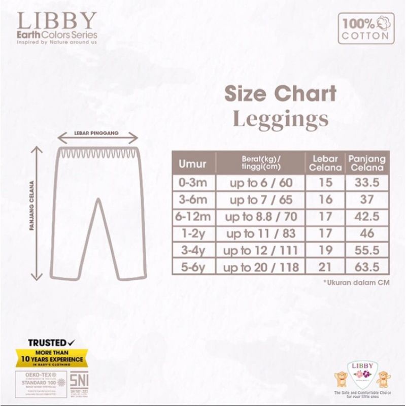 LIBBY - LEGGING LIBBY - LEGGING BAYI - CELANA ANAK LIBBY