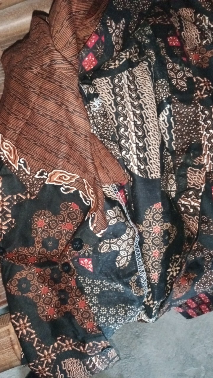 Bswart Batik Hrb026 Kenongo Hem Pendek Padi Pekalongan M L Xl Batik Pria Murah Modern Grosirhem Army