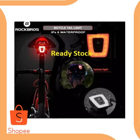 Lampu belakang sepeda Rockbros Lampu Sepeda lampu helm Rockbros TT30W