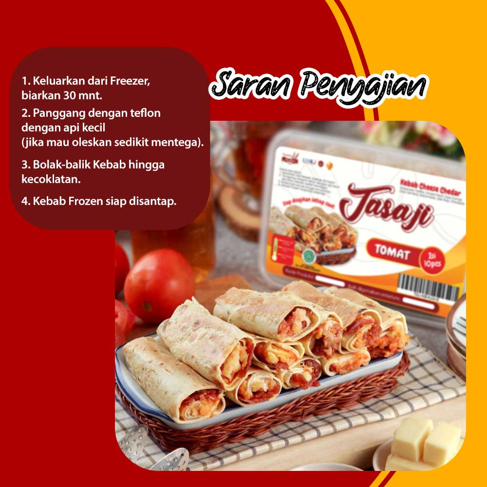 Kebab Frozen Keju (Cheese Chedar) Hemat isi 10 pcs