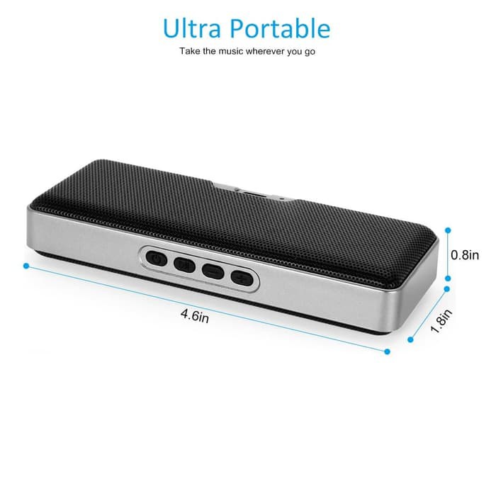 X mini Xoundbar Portable Bluetooth Speaker IPX4 Splash Proof Stereo   Merah