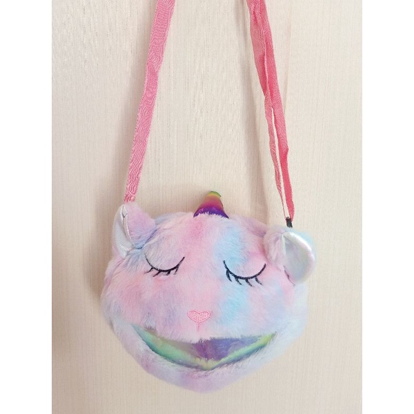 Tas selempang unicorn anak kepala unicorn