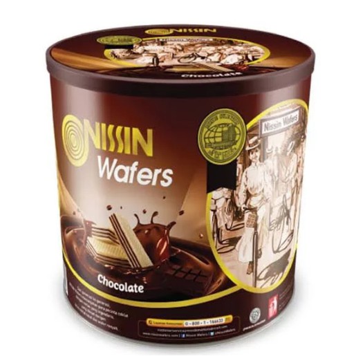 

Nissin Wafer Kaleng Coklat 570 gram Wafers Chocolate