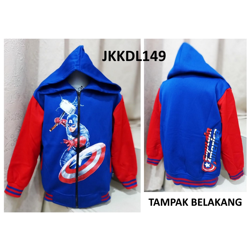 Jaket Anak Captain America - Jaket Captain America Tameng