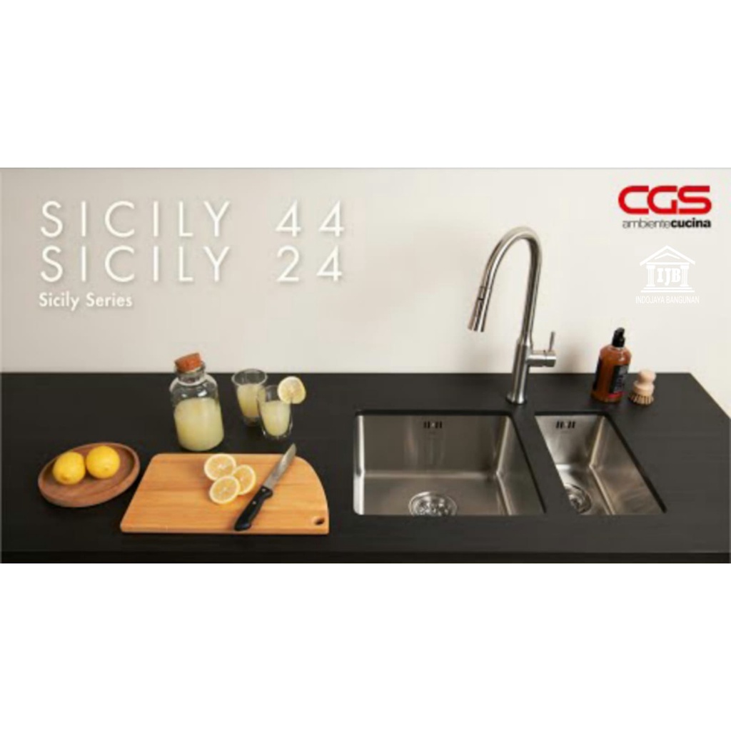 Bak Cuci Stainless CGS Sicily 44 Cm / Kitchen Sink CGS Sicily 44