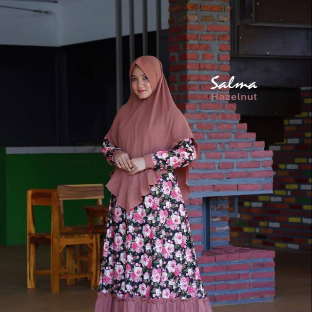 GAMIS KATUN JEPANG SALMA SET ORI BY AKIFA
